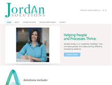 Tablet Screenshot of jordansolutions.com